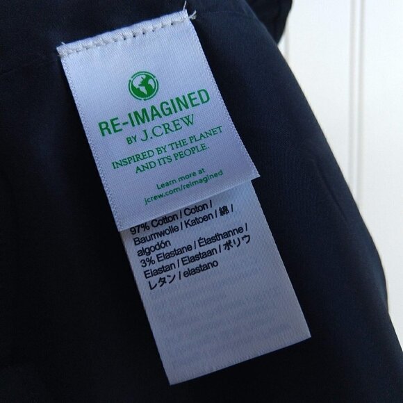 J Crew Ruffle Trim Mini Dress in Stretch Cotton Poplin Plus Size 24 NWT BR445 - Picture 14 of 15